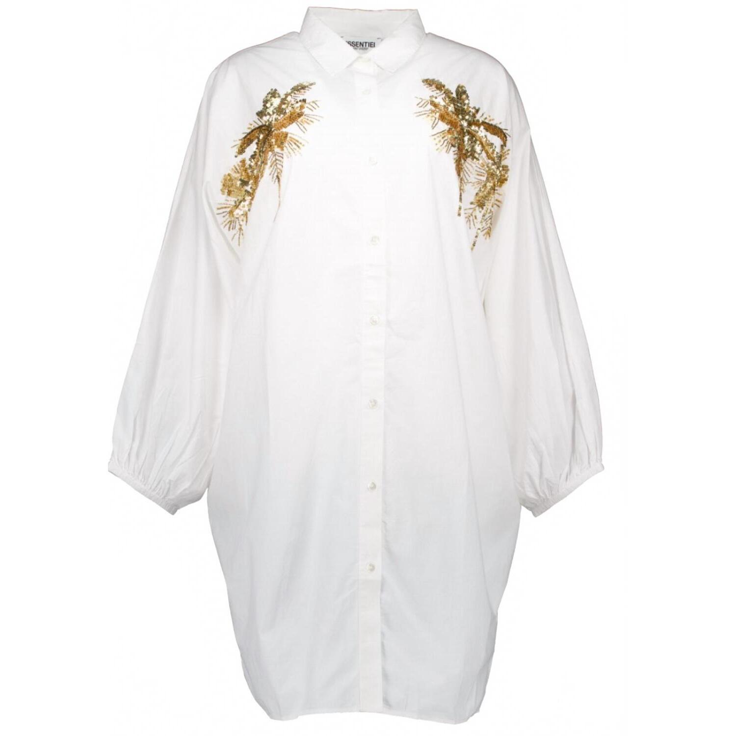 New Essentiel Antwerp Women's Frilled Dress In White